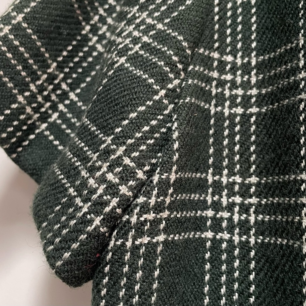 Vintage Leslie Fay 60's 70's Wool (?) Short Sleeve Zip Hook Eye Back Mini Dress - Picture 8 of 16